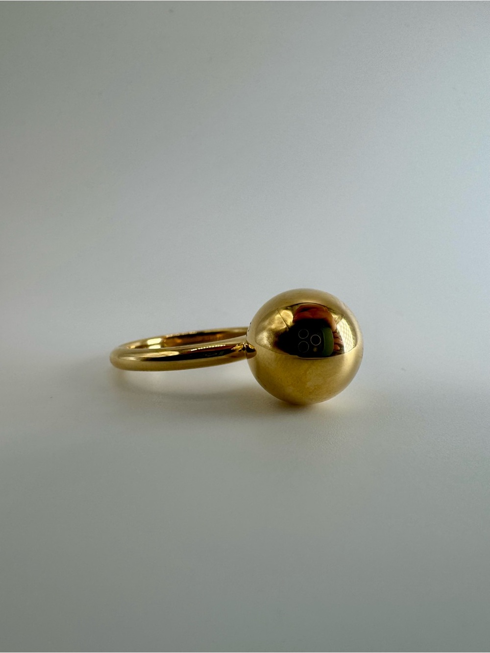 Tiffany & Co 18K Yellow Gold Large HardWear Ball Ring - Picture 6 of 11
